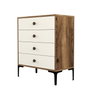 Hanah Home Lizbon 540 Cómoda Nogal y Crema